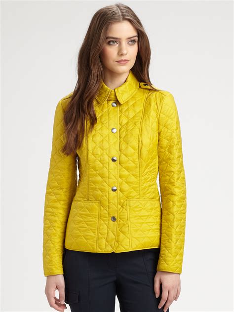 burberry yellow coat|Burberry brit coats women's.